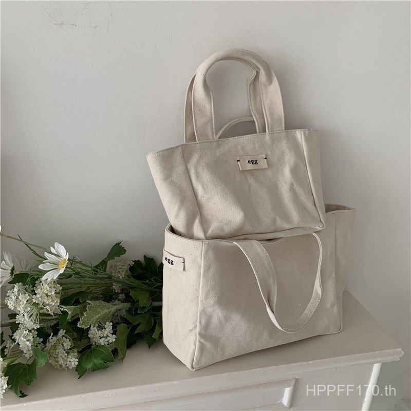 กระเป๋าถือเคนวาสขนาดใหญ่ สไตล์เกาหลี พกพาสะดวก สำหรับปี 2024 JOCO