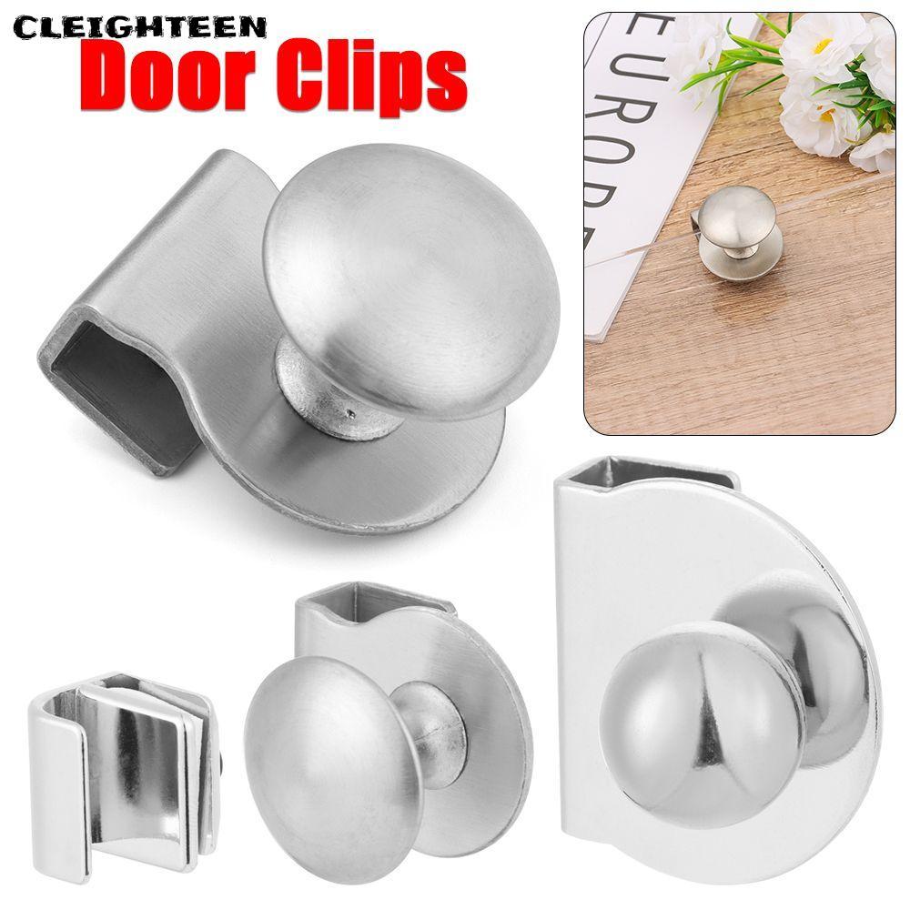 CLEIGHTEEN ประตูคลิป Plank คลิป Knob Board สนับสนุนสําหรับเฟอร์นิเจอร์สํานักงานฮาร์ดแวร์ตู้โชว์ตู้ลิ