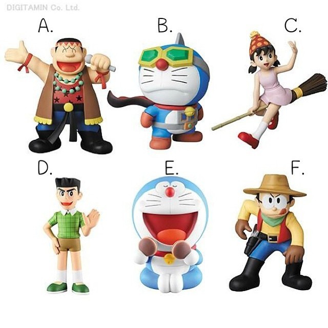 Doraemon Doraemon Doraemon UDF Dorayaki Big Bear Shizuka Fat Tiger Xiaofu เครื่องประดับรูปช้อปปิ้งญี