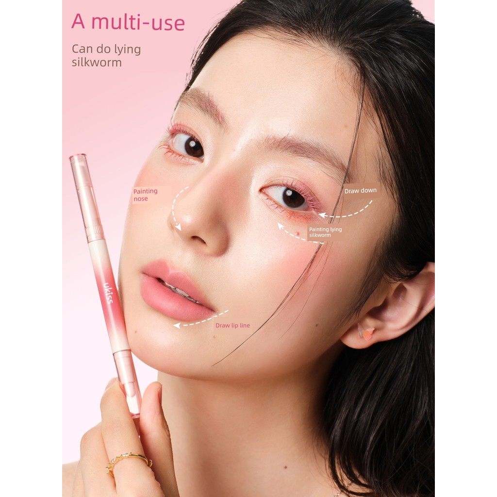 lip liner lipliner [Non-Smudge] ukiss Lip Liner Double-Headed Lip Brush Lying Silkworm Pen Outline L