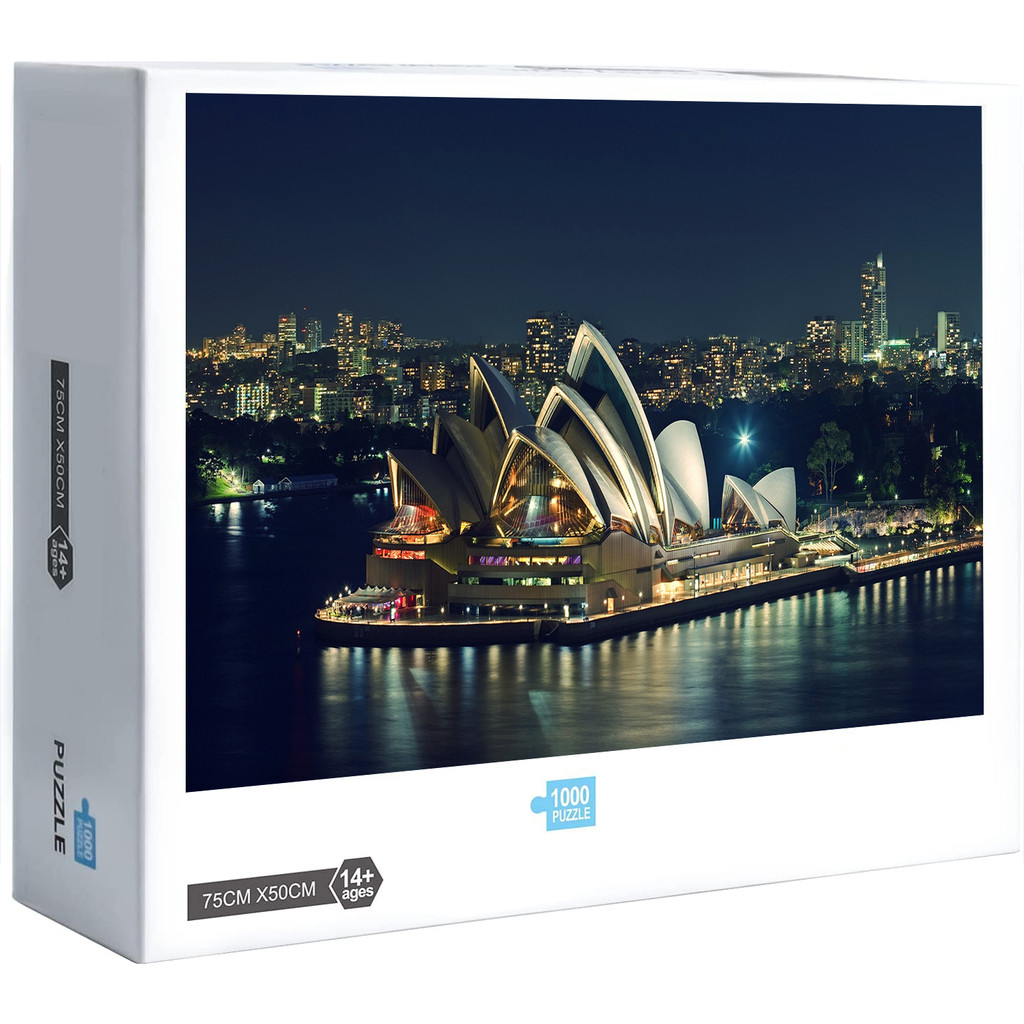 ใหม่ Sydney Opera House 300 500 1000 ชิ้นจิ๊กซอว์ปริศนาตกแต่งบ้านของขวัญเกม T