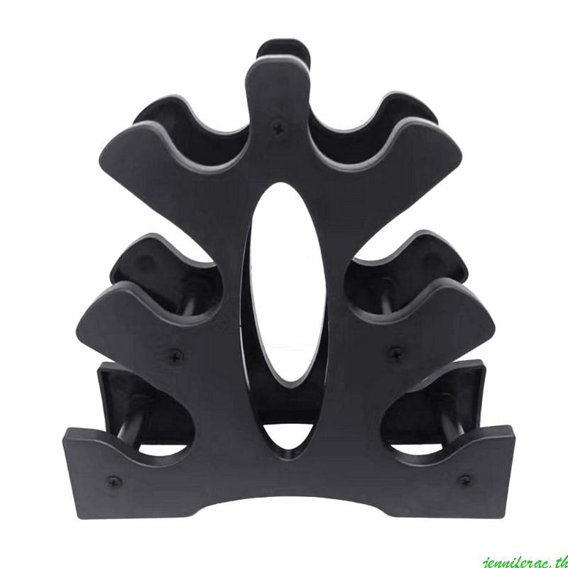Jenniferac ชั้นวางดัมเบลขนาดเล็กขาตั้ง 3 ชั้น Dumbbell Bracket Dumbbell Storage Stand Hand Weight To
