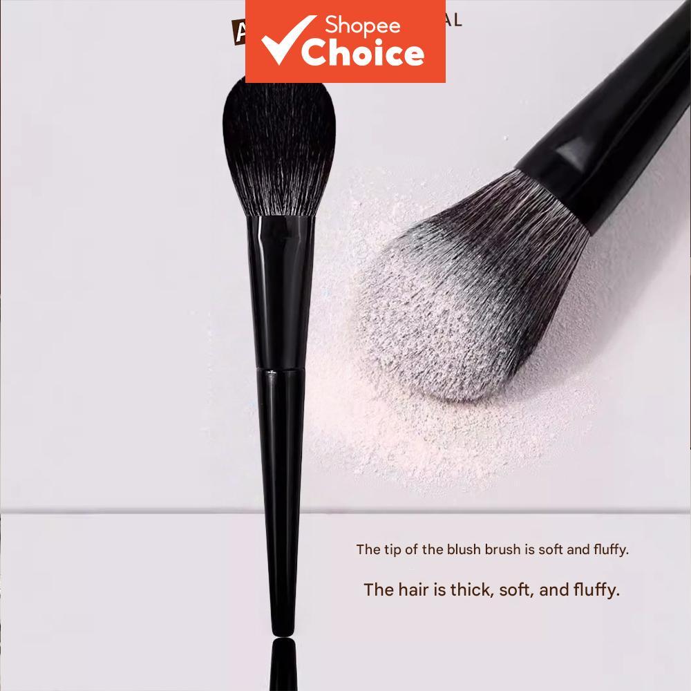 1 Fluffy Vegan Blush Brush สําหรับผสม/คอนทัวร์, ต้องมีสําหรับช่างแต่งหน้ามืออาชีพ
