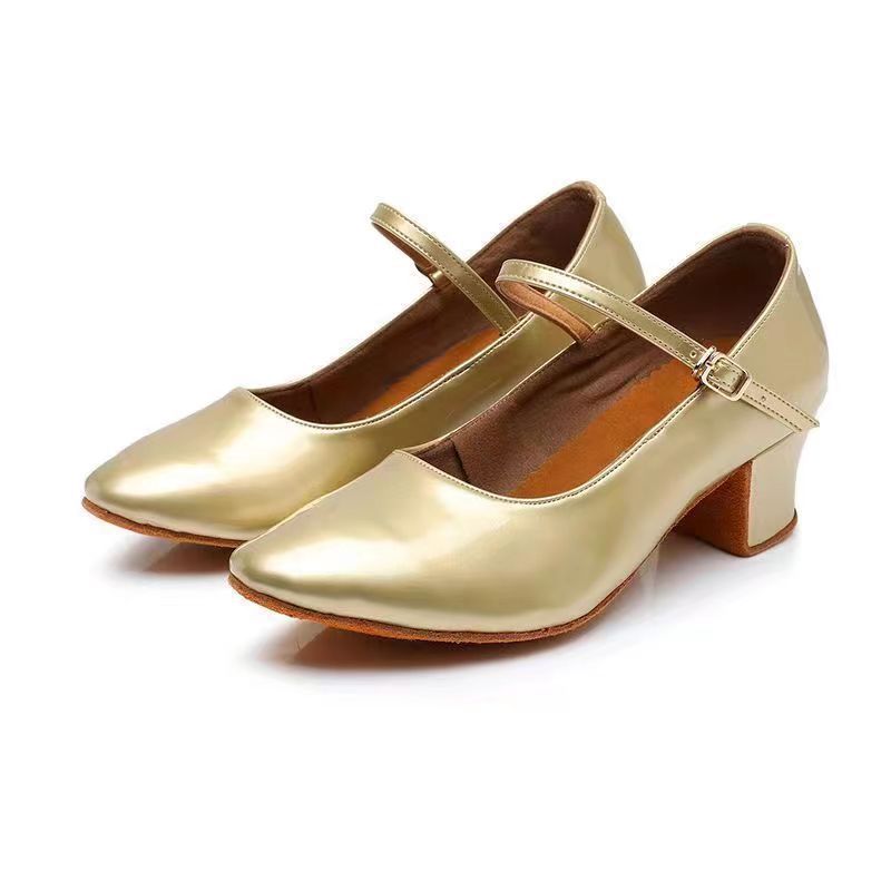 跳鞋 纯棉圆维 Ke金鞋 Xinjiang跟鞋 .新跟跟跟跟鞋.秋冬季รองเท้าเต้นรํารองเท้าทองซินเจียงเต้นรําส้นเต้นรํารองเท้าทองซินเจี