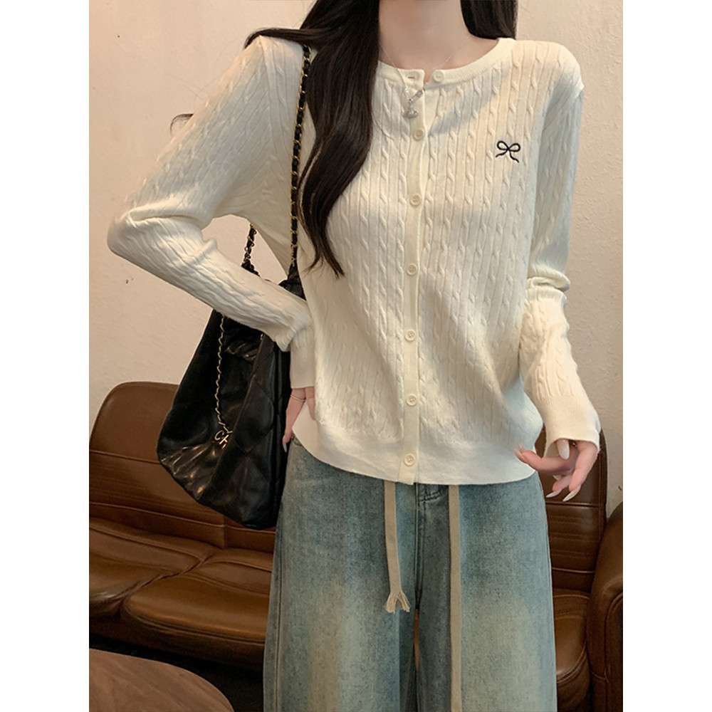 HOT 'พร้อมส่ง' DZ196-1 เสื้อกันหนาวไหมพรมแขนยาว คอกลม สีสดใส - รูปที่ 7