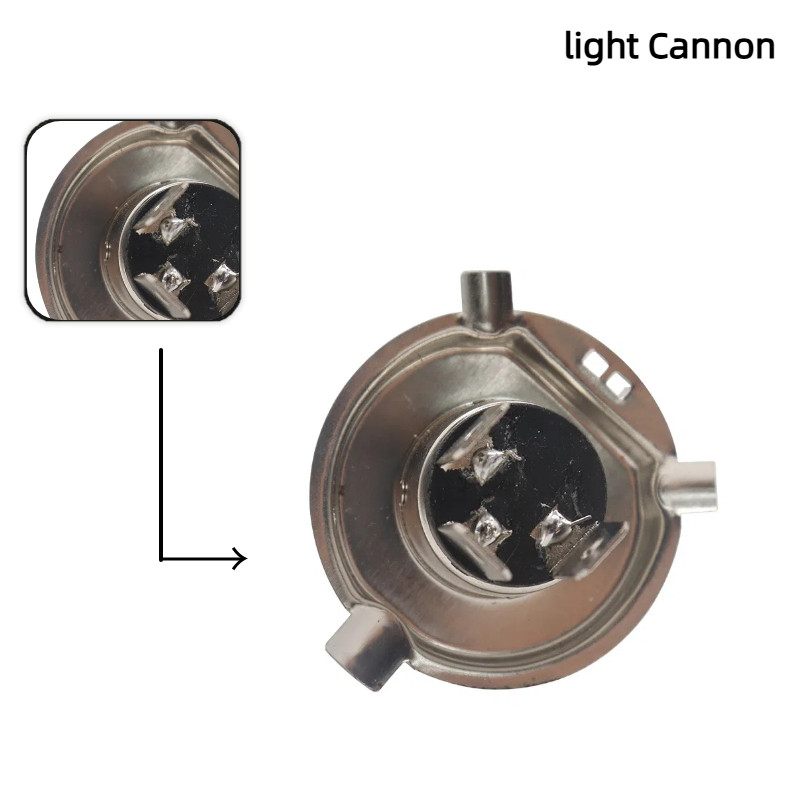 7/15W H4 หลอดไฟรถจักรยานยนต์ LED ไฟหน้าไฟสูง/ต่ําเหมาะสําหรับไฟ LED มอเตอร์ไซค์