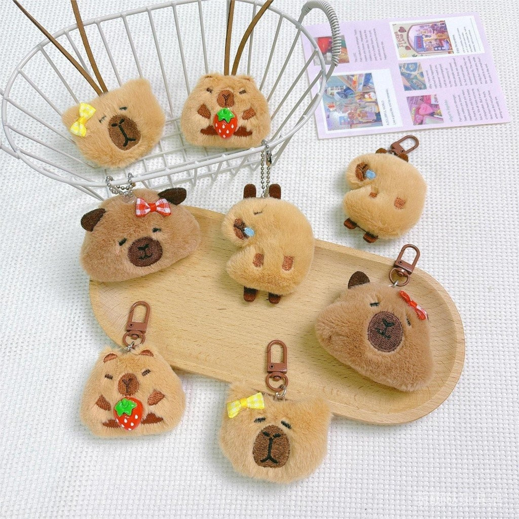 Kapibala Kapibala Merchandise จี้ตุ๊กตาน่ารัก Kapibala ตุ๊กตาจี้ Capybara พวงกุญแจ