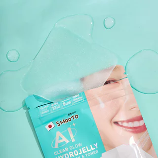 Smooto Clear Glow Hydrojelly Mask & Toner Pad 8 Pads โทนเนอร์แพด สมูทโตะ แบบซอง ไซส์พกพา สูตรควบคุมสิว.