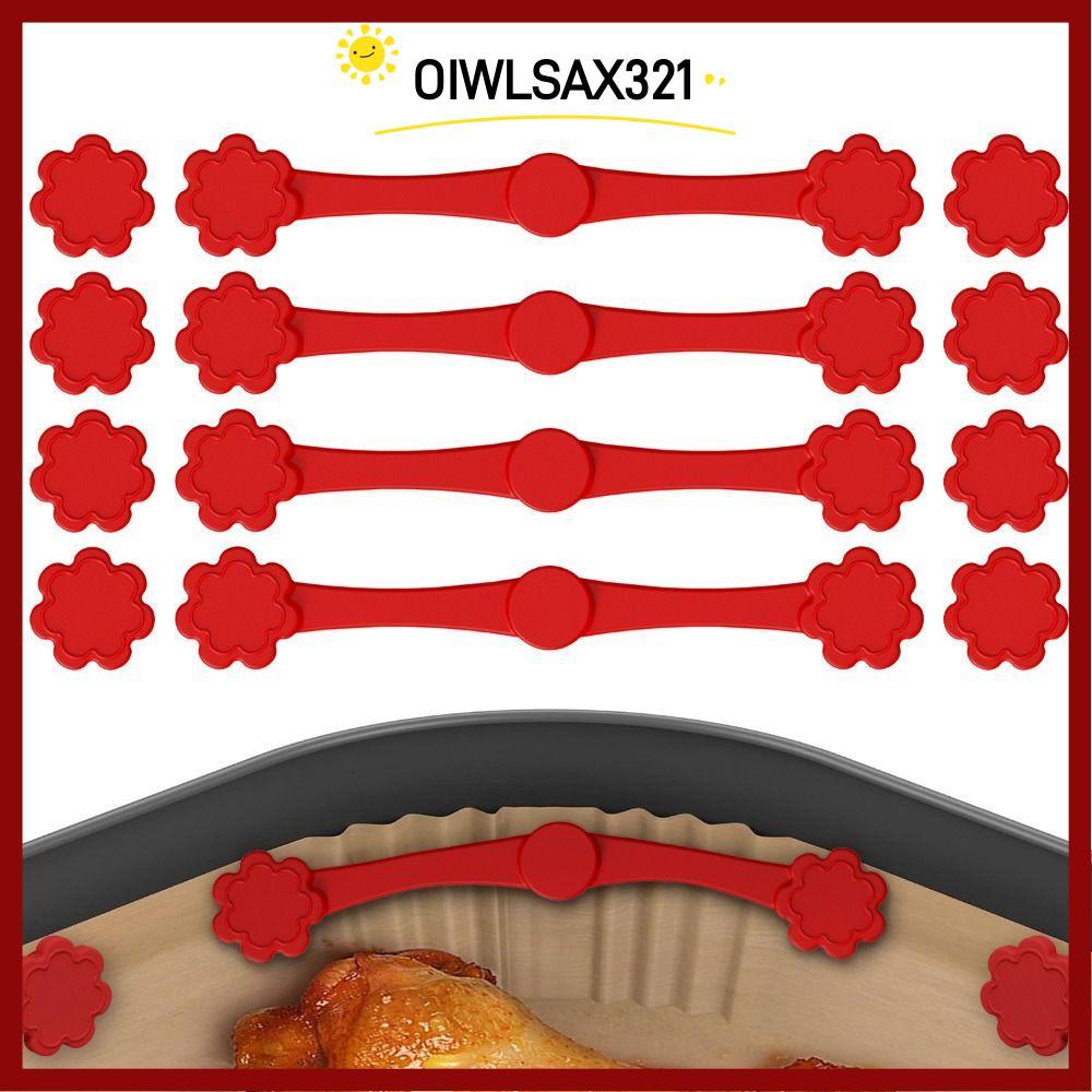 OIWLSAX321 Air Fryer Magnetic Silicone Buckle, Non-Scratch Design Reusable Air Fryer Magnets for Par