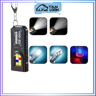TANLOOK Senter LED Mini Multifungsi Clip dan Magnetik / Senter Mini 5 Mode Cahaya / Senter Cas USB