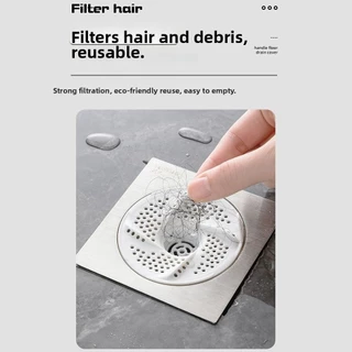 GUTHOP 3 ชิ้นท่อระบายน้ําชั้น, Vortex Anti-Clogging ท่อระบายน้ํา, หมุนตาข่ายออกแบบ Bug Proof Hair Collector พื้นที่ห้องน้ํา