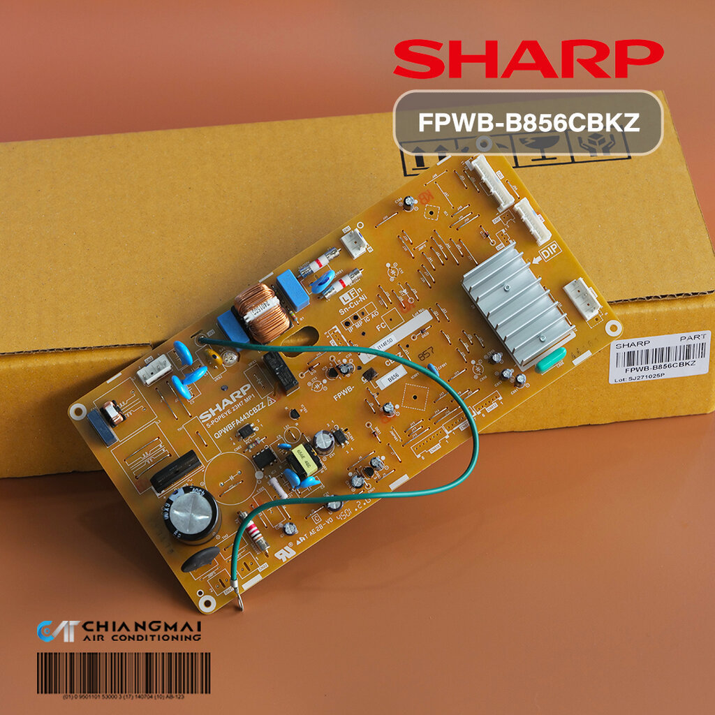 FPWB-B856CBKZ แผงวงจรตู้เย็น SHARP บอร์ดตู้เย็นชาร์ป รุ่น SJ-X330T-SL, SJ-X300T-SL (ใช้กับ SR 1708 ข