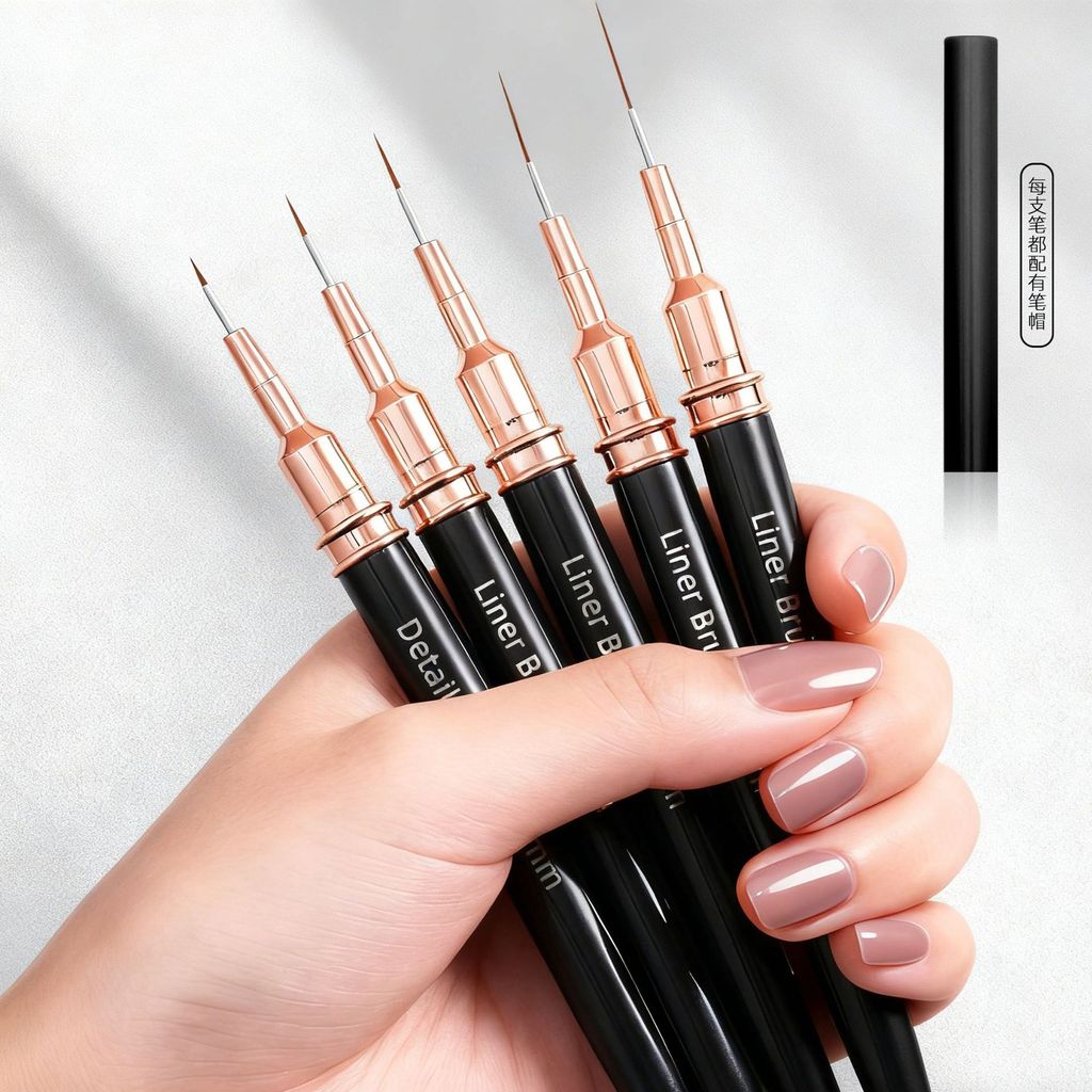 5 ชิ้นชุดแต่งเล็บหลอดเข็มวาดปากกา พิเศษ-ดี เล็บสีปากกาสายเบ็ดปากกาแกะสลักปากกา - รูปที่ 2