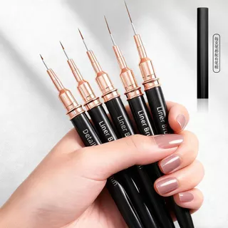 5 ชิ้นชุดแต่งเล็บหลอดเข็มวาดปากกา พิเศษ-ดี เล็บสีปากกาสายเบ็ดปากกาแกะสลักปากกา