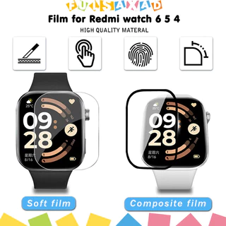 กระจกนิรภัย / ฟิล์ม TPU อ่อนสำหรับนาฬิกา for Redmi Watch 6/5 Lite /6 5 Active / 5/4/3 Lite 3 Active ตัวป้องกันหน้าจอ