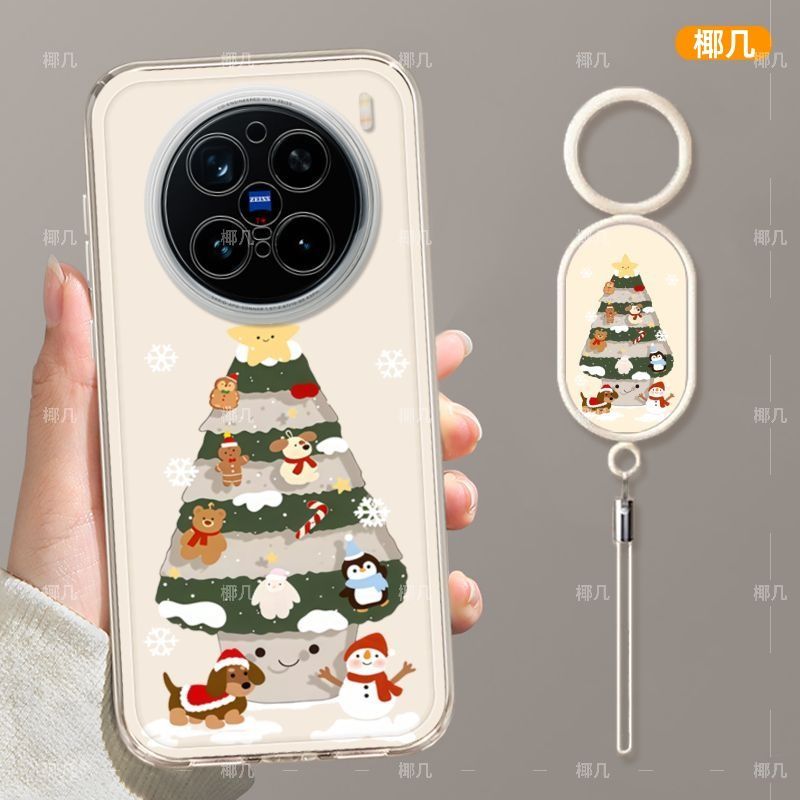 ต้นคริสต์มาสกลวงเหมาะสําหรับ vivox300pro เคสโทรศัพท์ x300 เคสป้องกัน x200ultra โปร่งใส x200s - รูปที่ 5