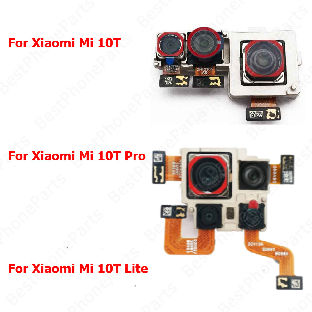 กล้องด้านหลังสําหรับ Xiaomi Mi 10T Lite 10TLite Mi10T Pro 10TPro 5G กลับโมดูลกล้อง Flex Backside ดูอะไหล่