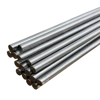S45C แกนเหล็ก Ø5-20mm เพลาฮาร์ดโครม เพลาเหล็ก ความยาว 500-1000mm Carbon Steel Hard Chrome, length 50cm/100cm แกนเหล็ก...