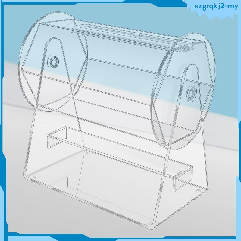 [SzgrqkjefMY] อุปกรณ์กลองจับฉลากอะคริลิค Raffle Drawing Ticket Drum สําหรับการวาดภาพเกมเกมครอบครัว F