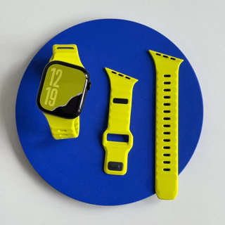 สายซิลิโคนกีฬาสําหรับ Apple Watch Ultra 49/40/41/44/45/46 มม. Series 11/10/9/8/7/6/5/SE