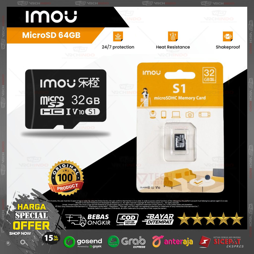 IMOU MEMORY CARD MICRO SD CLASS 10 32GB | กล้องวงจรปิดอย่างเป็นทางการของแท้รับประกัน!!
