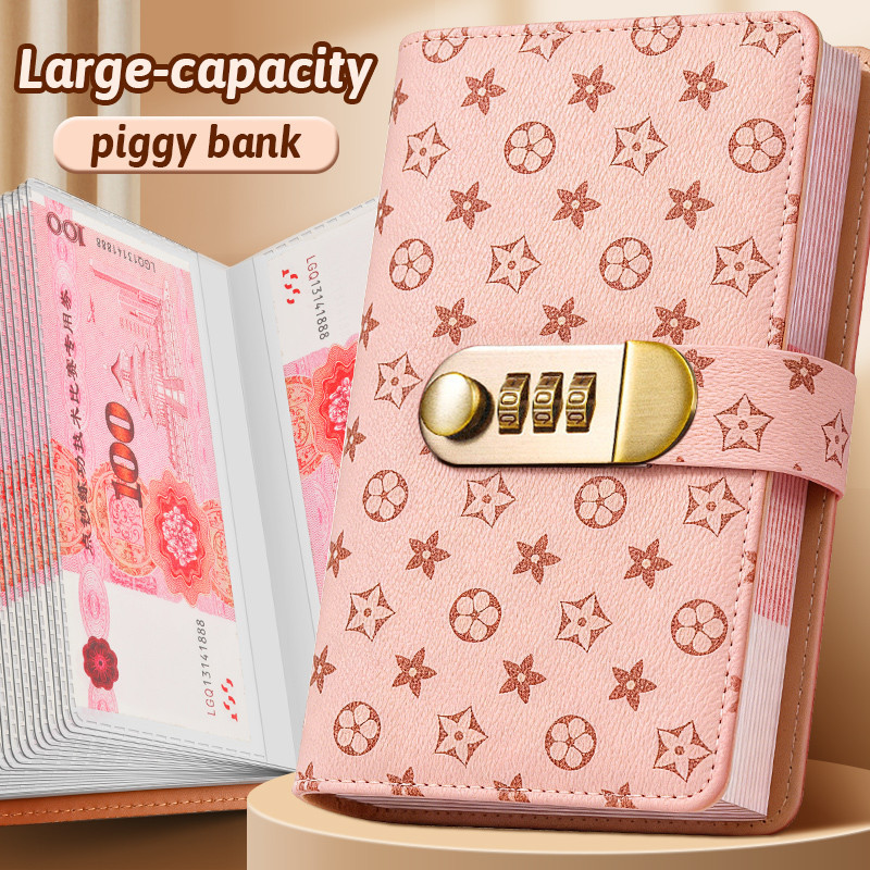 สมุดออมเงิน A6 100 ซอง หนัง PU กันน้ำ Budget Binder ใส่แบงค์1000