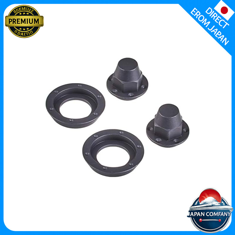 Tamiya RC Parts Big Truck Option & Spare Parts No. 56 Hub Nuts for Single Tires (Black, 2 Pieces) RC