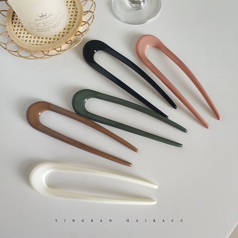 U Shape Hair Pin 11.5 ซม.Elegant Trend Hair Style Hair Pin U-Shaped จัดแต่งทรงผมอุปกรณ์เสริม