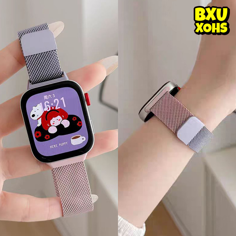 สายโลหะแม่เหล็ก for Huawei Watch Fit 5 4 3 / 5 4 Pro  สายรัดข้อมือ Milanese Loop สายรัดข้อมือสแตนเลส for Huawei Fit 5 4