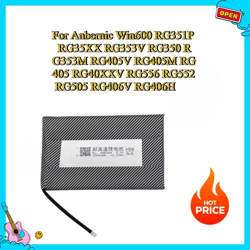 แบตเตอรี่ใหม่สําหรับ Anbernic Win600 RG351P RG35XX RG353V RG350 RG353M RG405V RG405M RG40XXV RG556 R