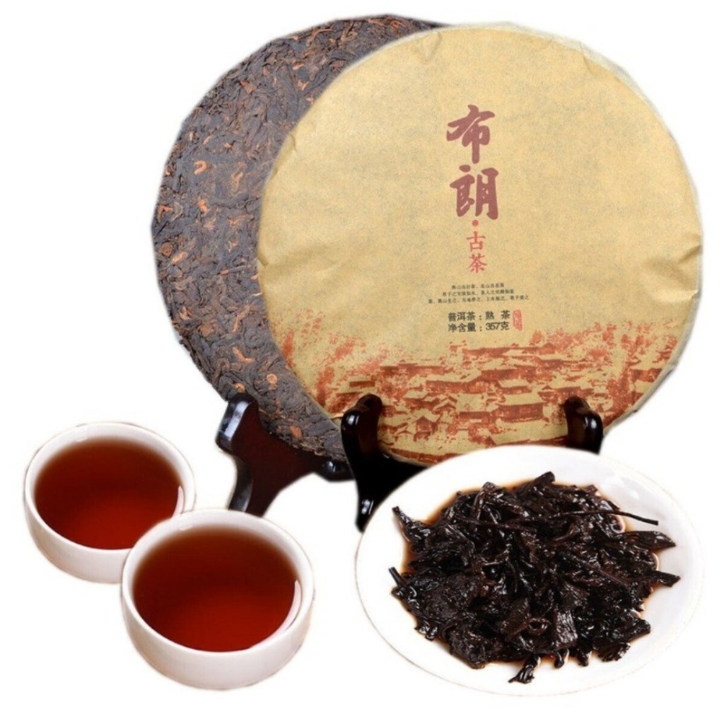 HELLOYOUNG เค้กชา Pu-erh สุกพรีเมี่ยม 357g ชาหมัก