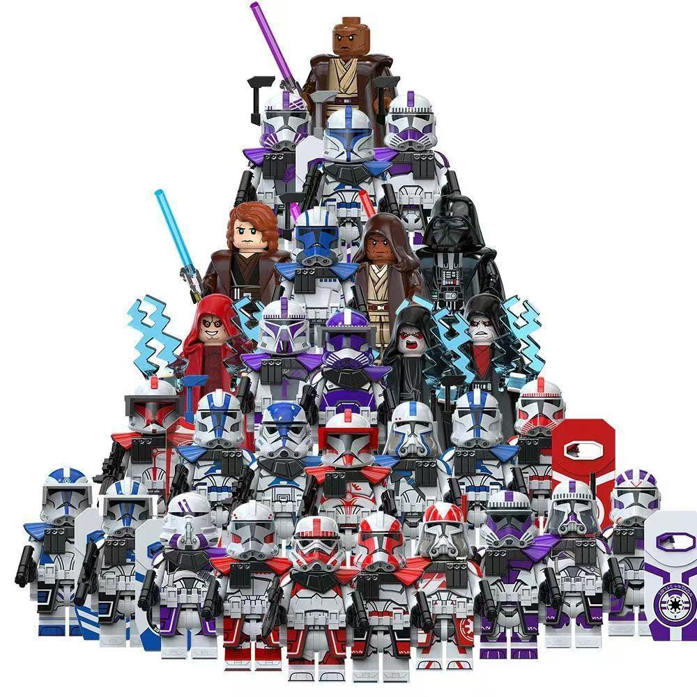 Space Wars Action Figure 501 Clone Trooper Darth Vader Anakin Skywalker ของเล่นคอลเลกชันบล็อกอาคารสําหรับเด็ก