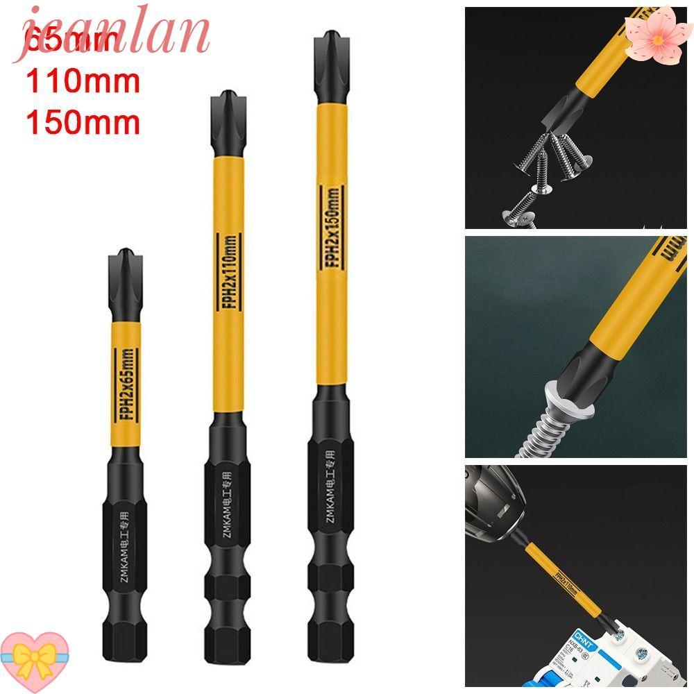 JLAN ดอกไขควง,เครื่องมือไฟฟ้าแม่เหล็ก FPH2 Cross, ทนทานพิเศษ 65/110/150 มม. เซอร์กิตเบรกเกอร์ไฟฟ้ากระแทกไฟฟ้า