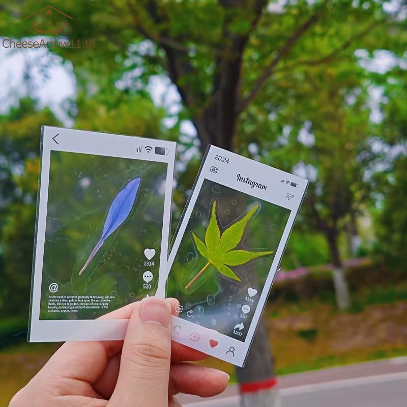 CHE 20 ชิ้นพลาสติกใส DIY ที่คั่นหนังสือกรอบสําหรับใบกดเหมาะสําหรับหัตถกรรมทําโครงการของขวัญเพื่อการศึกษา TH