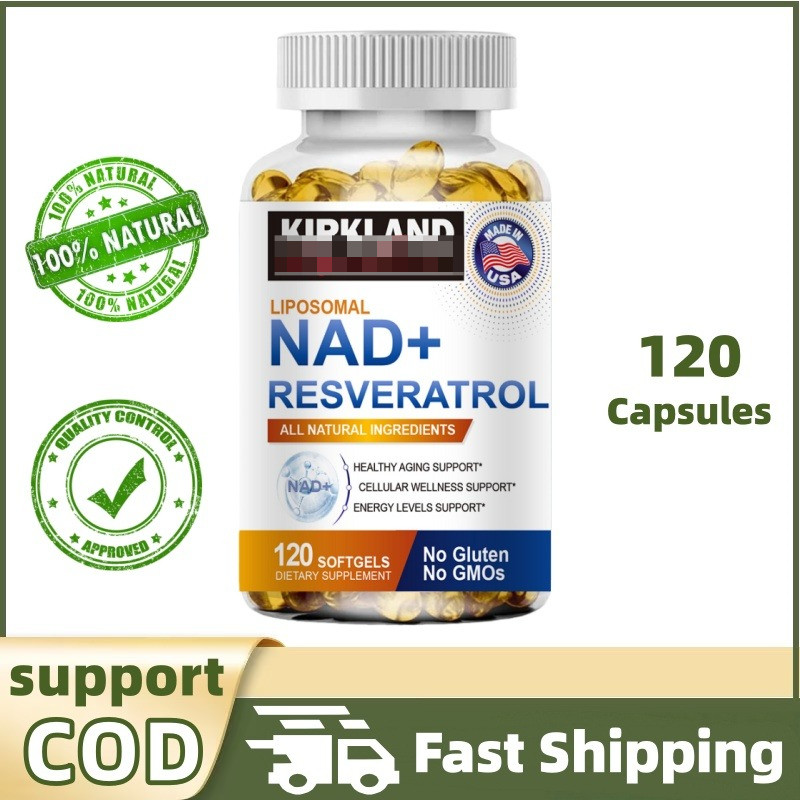 อาหารเสริม NAD+ - 120 แคปซูล - ช่วยเพิ่มระดับพลังงาน สมาธิ และซ่อมแซมเซลล์