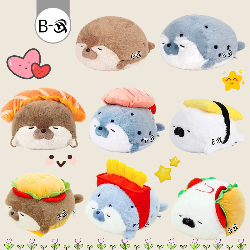 BHQ ตุ๊กตาแมวน้ำ 40cm หมอนตุ๊กตา ของเล่นตุ๊กตา นุ่มและน่ารัก ของขวัญวันเกิด ของเล่นเด็ก