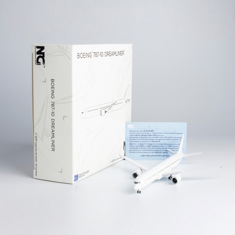 NG Models 1/400 White Machine โบอิ้ง B787-10 Metal Airliner รุ่น 56026