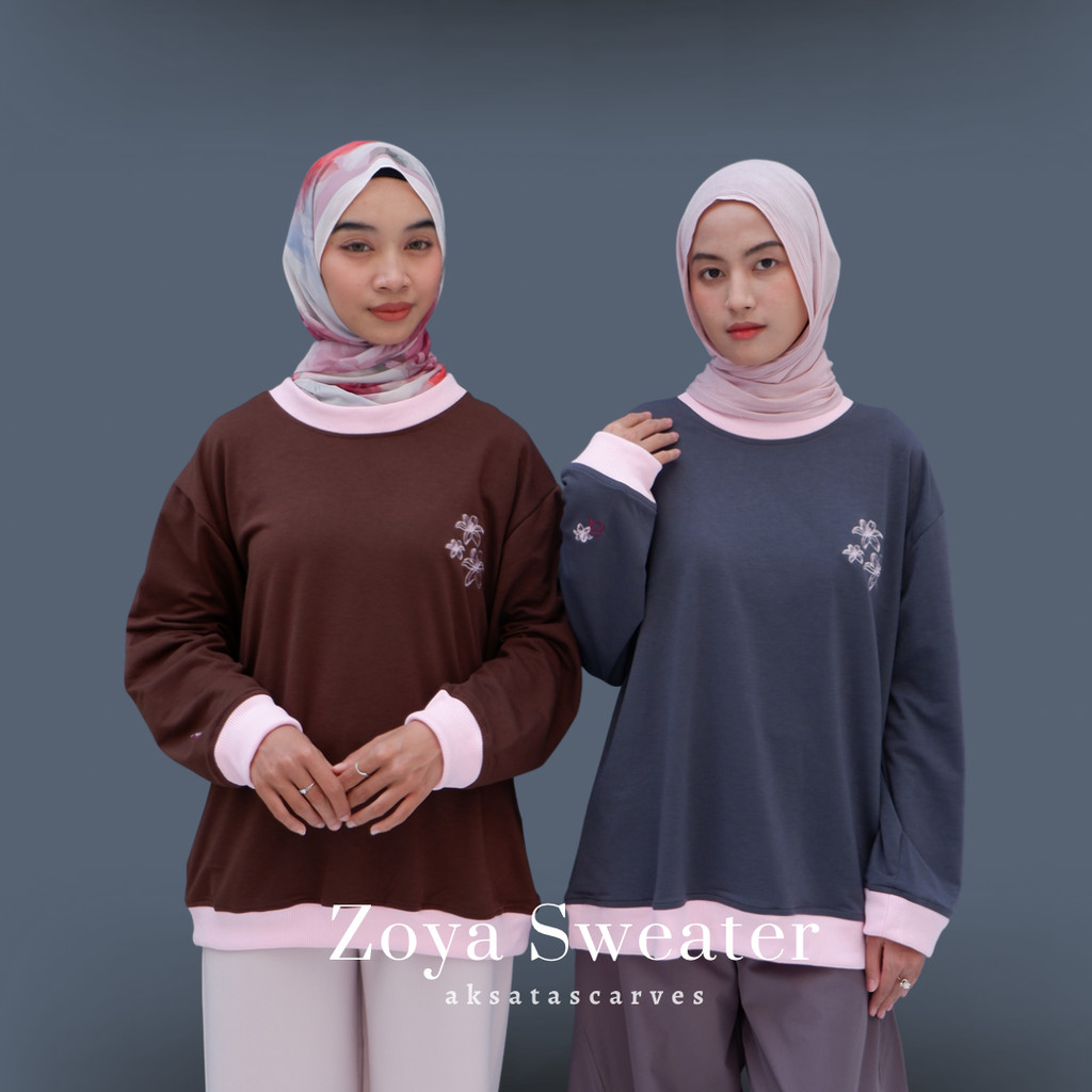 Zoya Sweater - เสื้อสเวตเตอร์ปักลายผู้หญิง