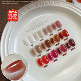 SHAKA สีทาเล็บเจลลุคฉ่ำน้ำ 12 สี ใสวาวสุขภาพดี เพ้นท์เล็บ รุ…