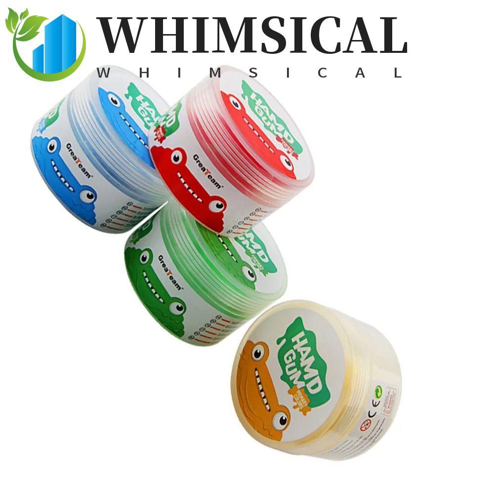 WHIMSIMSICAL Hand Putty Squiz ของเล่น, Soft Clay Non-Sticky Finger Training Putty, บีบของเล่น 4 ชิ้น