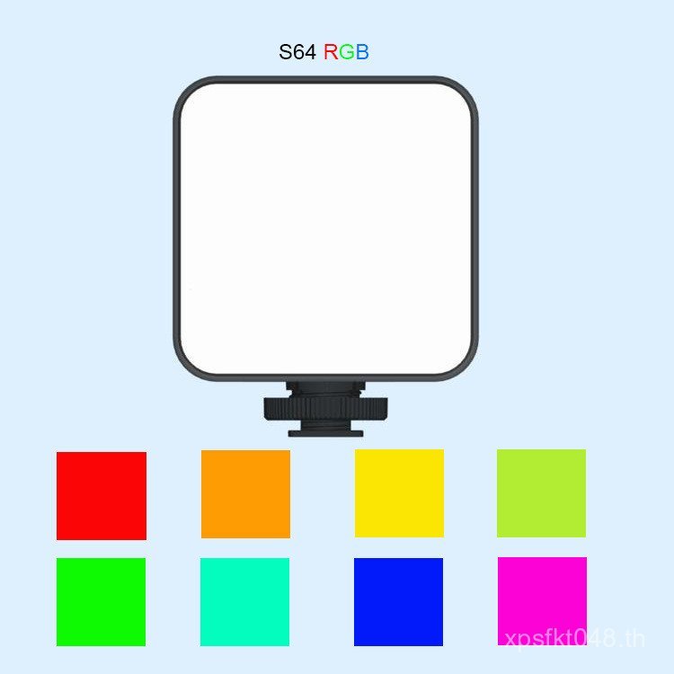 S64 การถ่ายภาพพ็อกเก็ตแสงยิง LED Ambient Light วิดีโอสั้นเติมแสง Live Light สีสันมินิแบบพกพา RGB 8T7