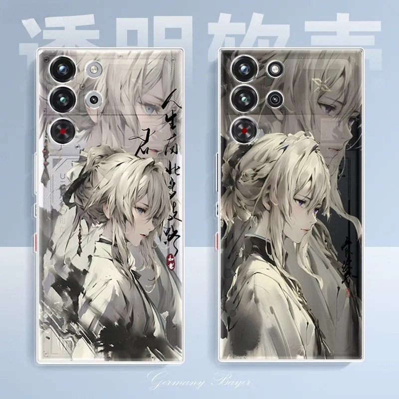 สําหรับเคสโทรศัพท์ RedMagic 10Pro RedMagic 10SPro Soft Case ฝาครอบป้องกันโปร่งใส