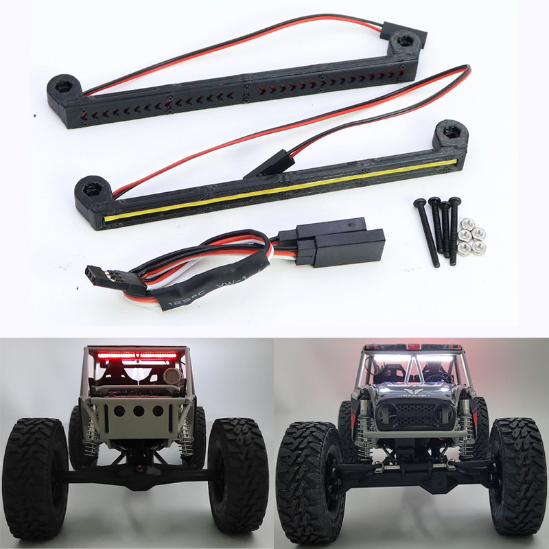 H10 ไฟหลังคาพลาสติกไฟ LED บาร์สปอตไลท์ไฟหน้าไฟท้ายสําหรับ 1/10 RC Crawler รถ Vanquish H10 Optic อะไห