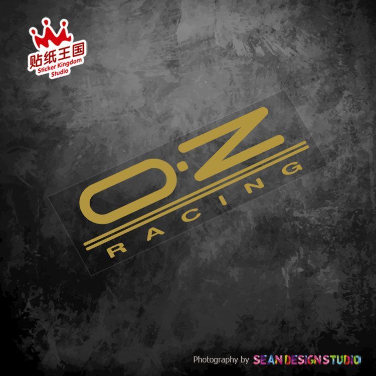 OZ สติกเกอร์ล้อแข่งรถ JDM การปรับเปลี่ยนรถตกแต่งที่ไม่ซ้ํากัน Hollow กันน้ําสติกเกอร์สะท้อนแสง G15