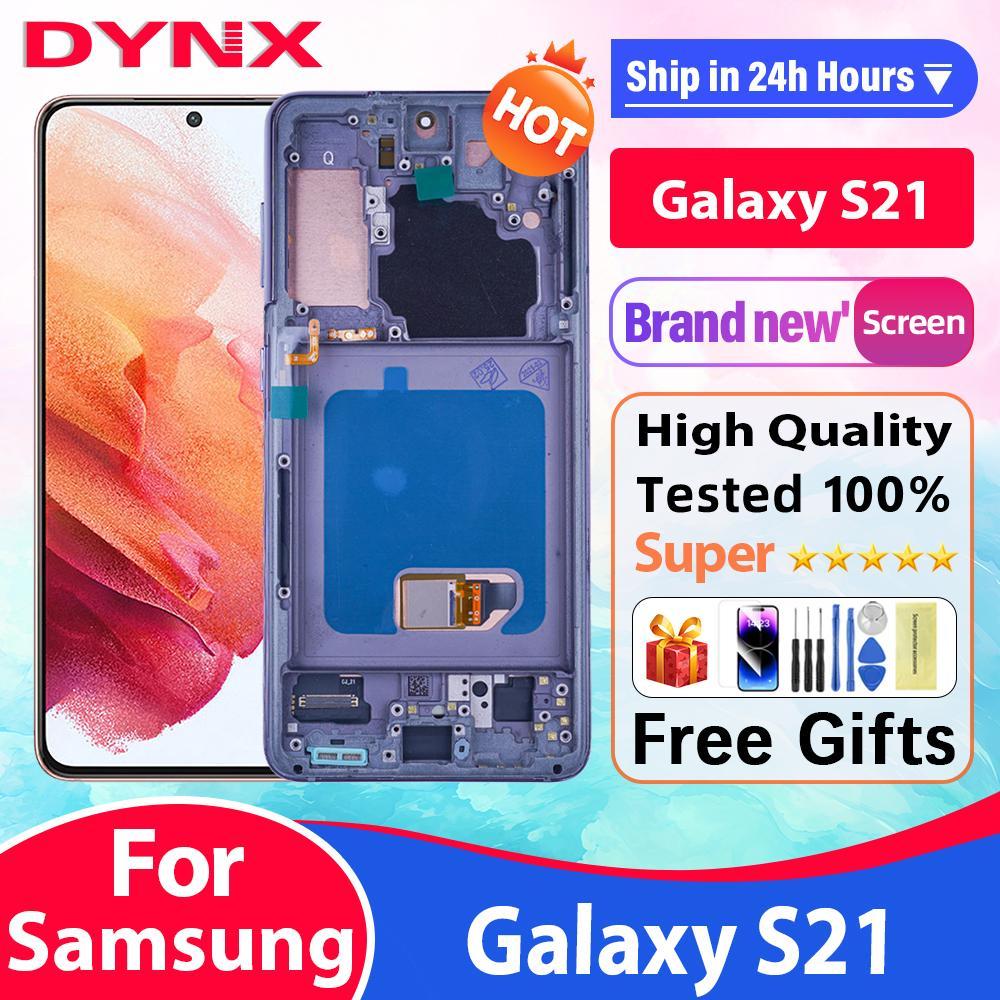 6.2 AMOELD สําหรับ Samsung Galaxy S21 5G G991B SM-G991B/DS SM-G991U จอแสดงผล LCD หน้าจอสัมผัสเปลี่ยน