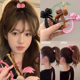 2pcs Winter Stretch Rubber Hair Bands Head Rope Scrunchie Hair Ties Hair Accessories