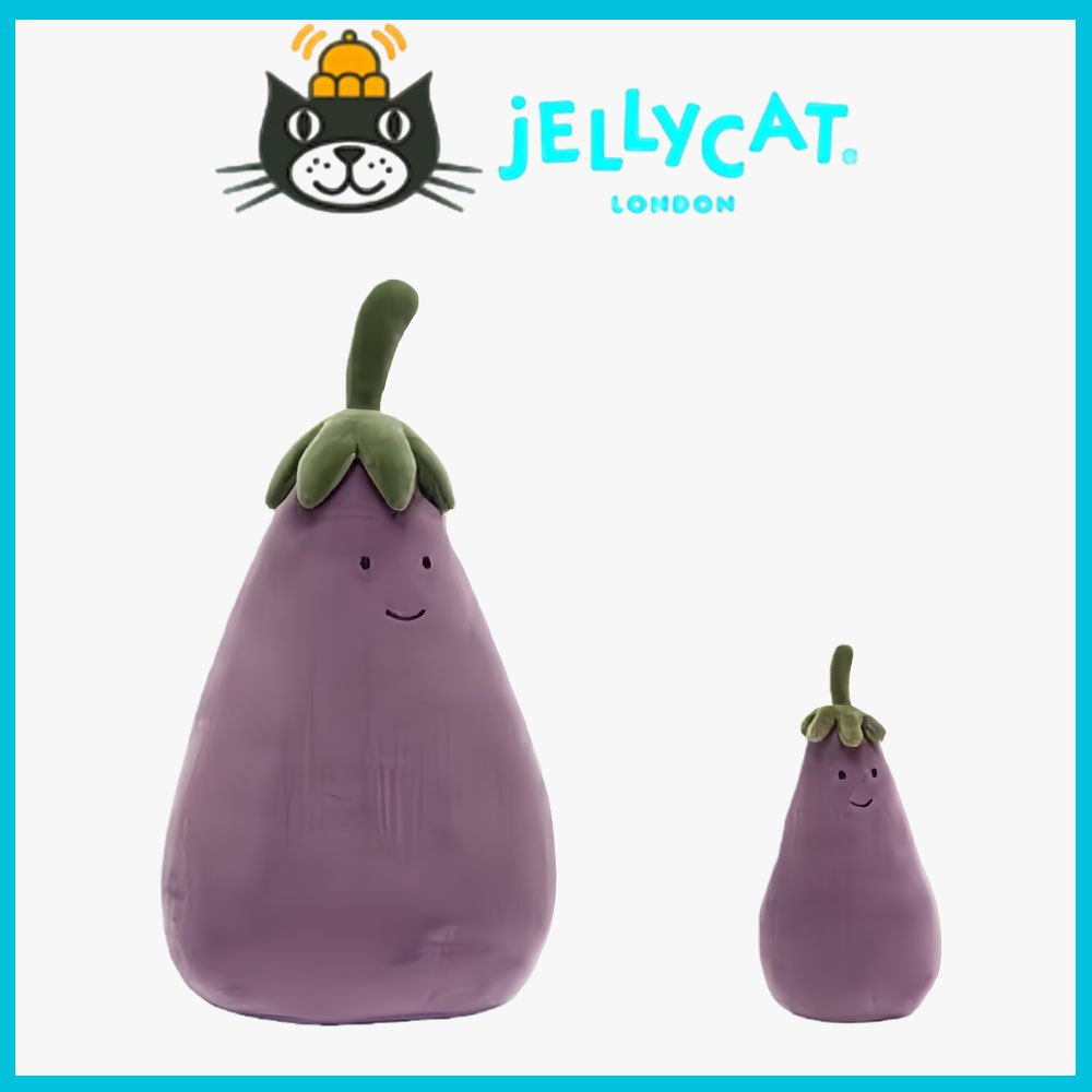 Jellycat ตุ๊กตาสหายมะเขือยาวมีชีวิตชีวา ของเล่นตุ๊กตาน่ารัก ของขวัญวันเกิด