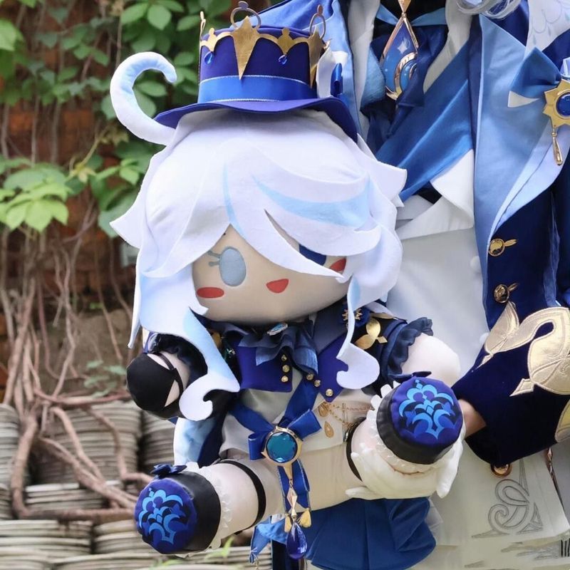 【พร้อมส่ง】furina Genshin Mihoyo ตุ๊กตา Plush ตุ๊กตานั่งตุ๊กตา miHoYo