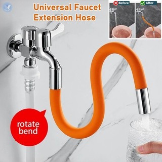 Kitchen Faucet Extension Hose Bathroom 360° Rotation Bending Faucet Extender Tube Faucet Accessories