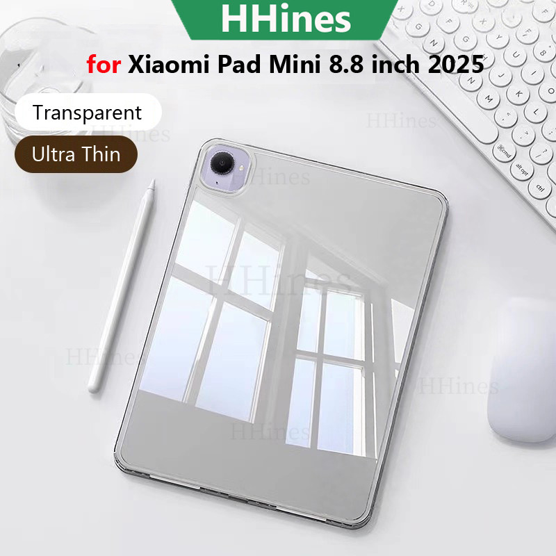 HHines สําหรับ Xiaomi Pad Mini 8.8 นิ้ว 2025 สําหรับ Redmi K Pad 8.8 2025 เคสป้องกัน Ultra Thin และ Light Anti-Burding โปร่งใสอะคริลิคกันกระแทก Hard PC แท็บเล็ตกรณี